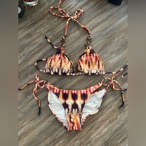 Vix Tie Bikini - Small top and Small Bottom